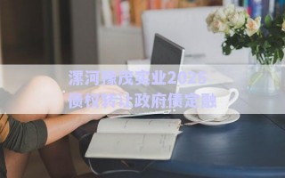 漯河豫茂實(shí)業(yè)2025債權(quán)轉(zhuǎn)讓政府債定融