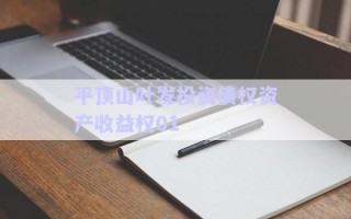 平頂山葉發(fā)投資債權資產收益權01