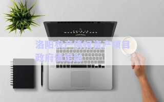 洛陽農(nóng)產(chǎn)債權(quán)資產(chǎn)項目政府債定融